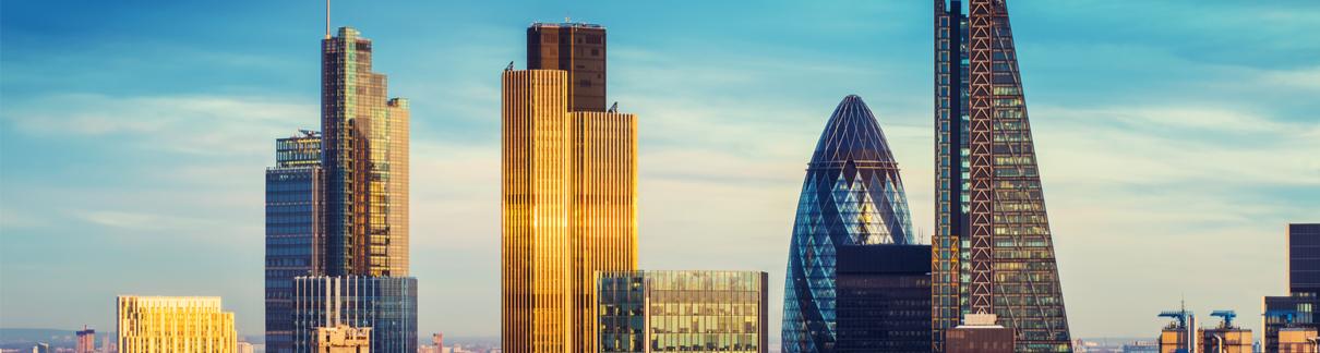 The London skyline.