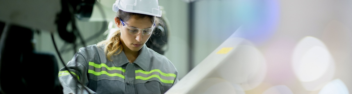 A worker in an automotive factory.